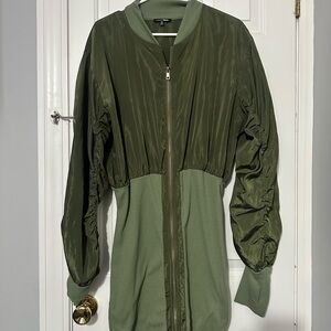 Fashion Nova Olive Bomber Jacket